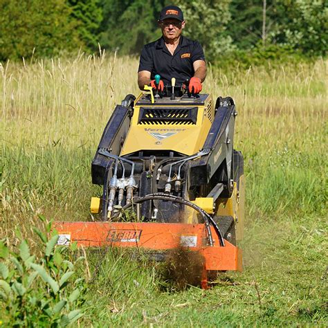 flail mower for mini skid steer|mini excavator flail mower attachments.